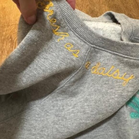 Lucky Brand Women's Long Sleeve Crew Neck Daisy Fresh Sweatshirt - Picture 5 of 14